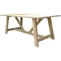 Renmark Outdoor 6 Seater Dining Table - Brown