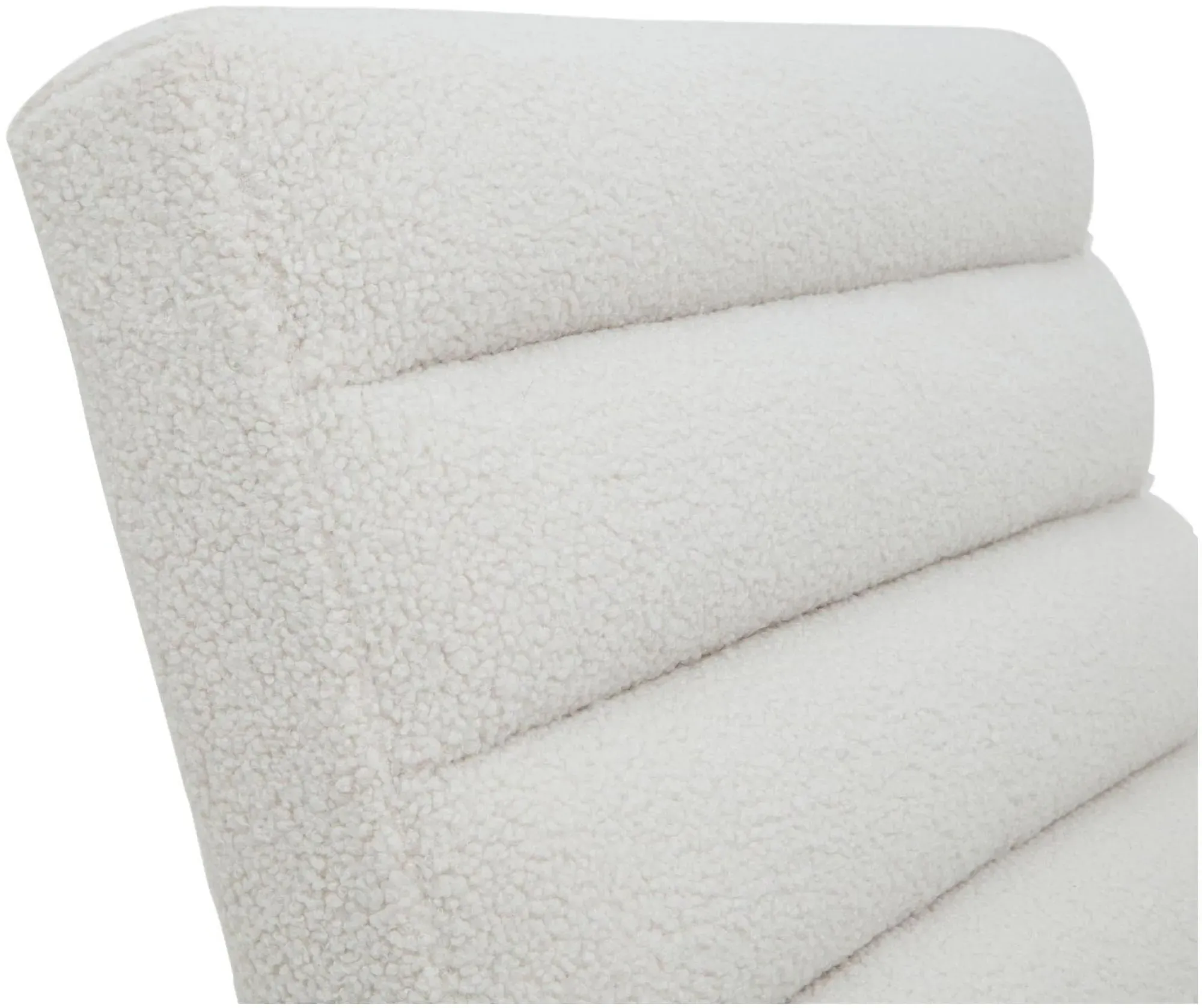 Ribbed Armchair - White, Black