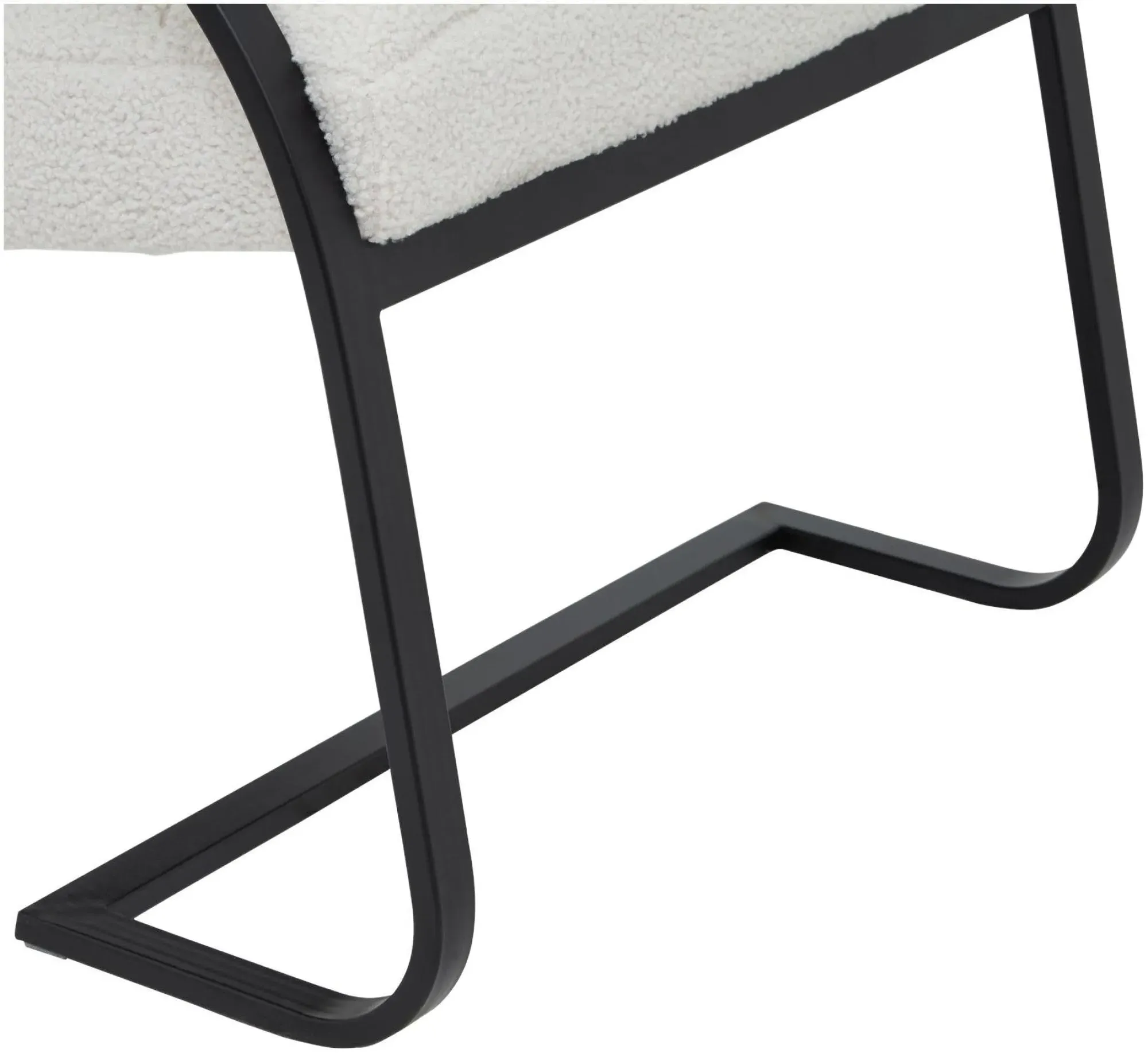 Ribbed Armchair - White, Black