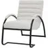 Ribbed Armchair - White, Black