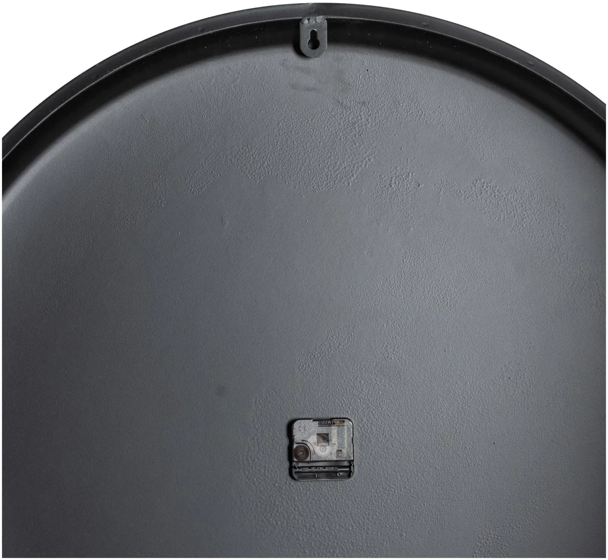 Round Metal Wall Clock - Grey