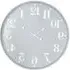 Round Metal Wall Clock - Grey