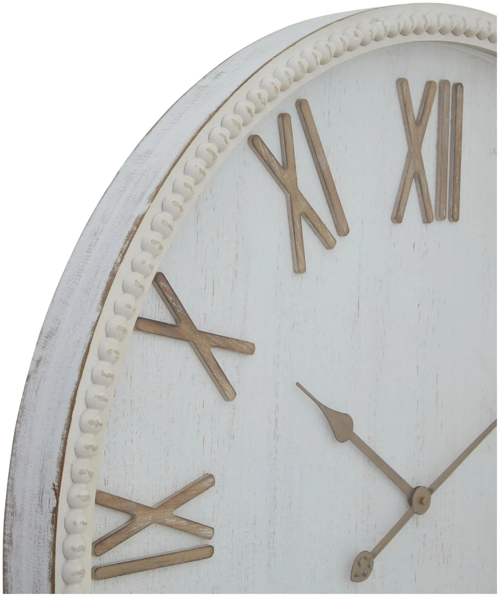 Rustic Clock - White