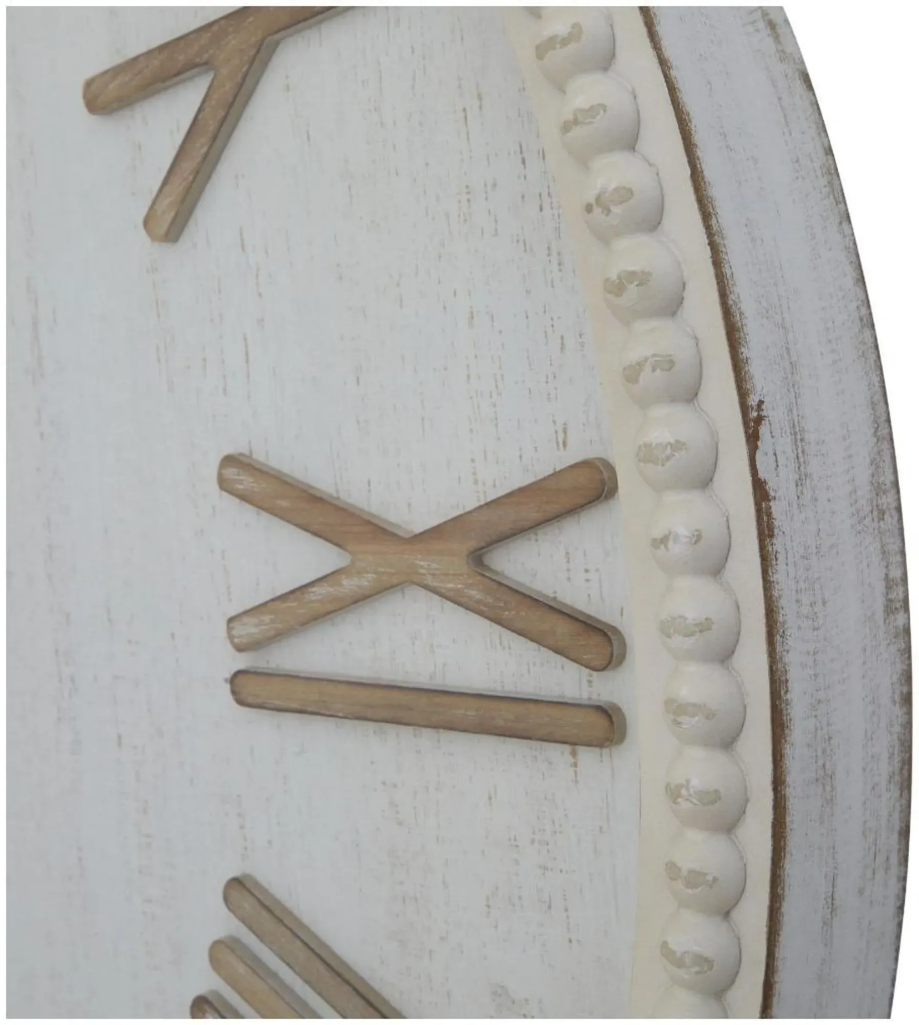 Rustic Clock - White