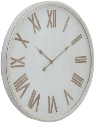 Rustic Clock - White image