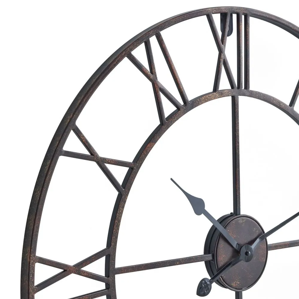 Skeleton Wall Clock - Bronze