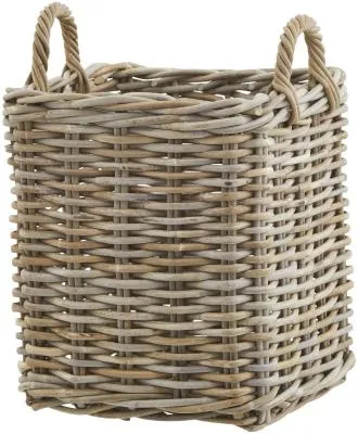 Square Storage Baskets Set of 3 - Brown, Kubu Rattan image