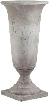 Tall Ceramic Effect Urn Planter - Stone