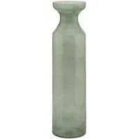 Tall Fluted Vase - Sage, Glass
