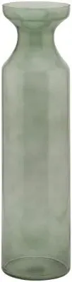 Tall Fluted Vase - Sage, Glass image
