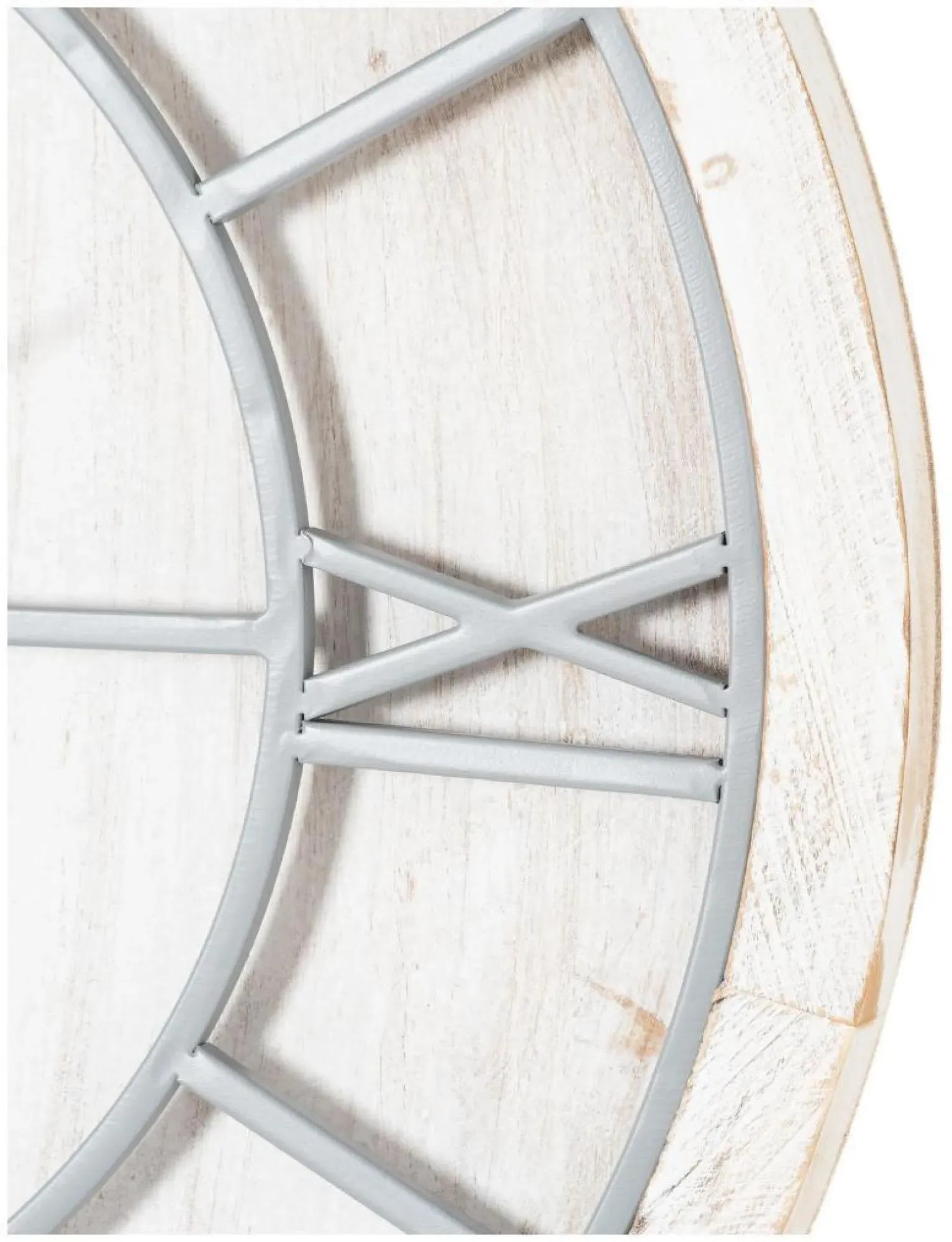 Victoria Wall Clock - White, Metal