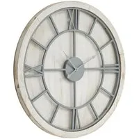 Victoria Wall Clock - White, Metal
