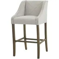 Warwick Upholstered Barstool Set of 2 - Grey