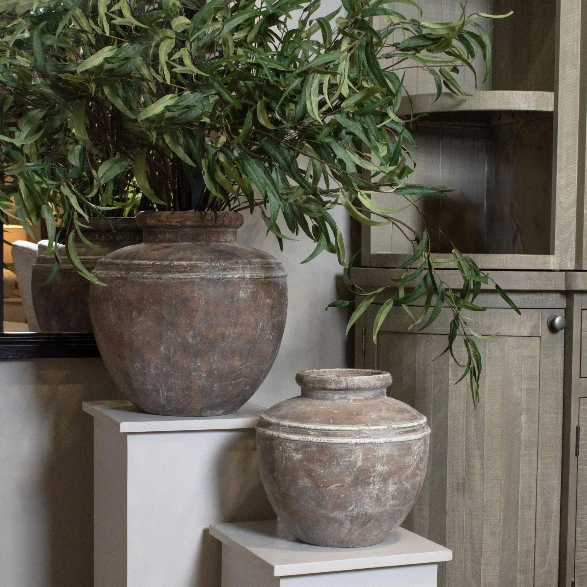 Worcester Large Ceramic Water Pot - Brown