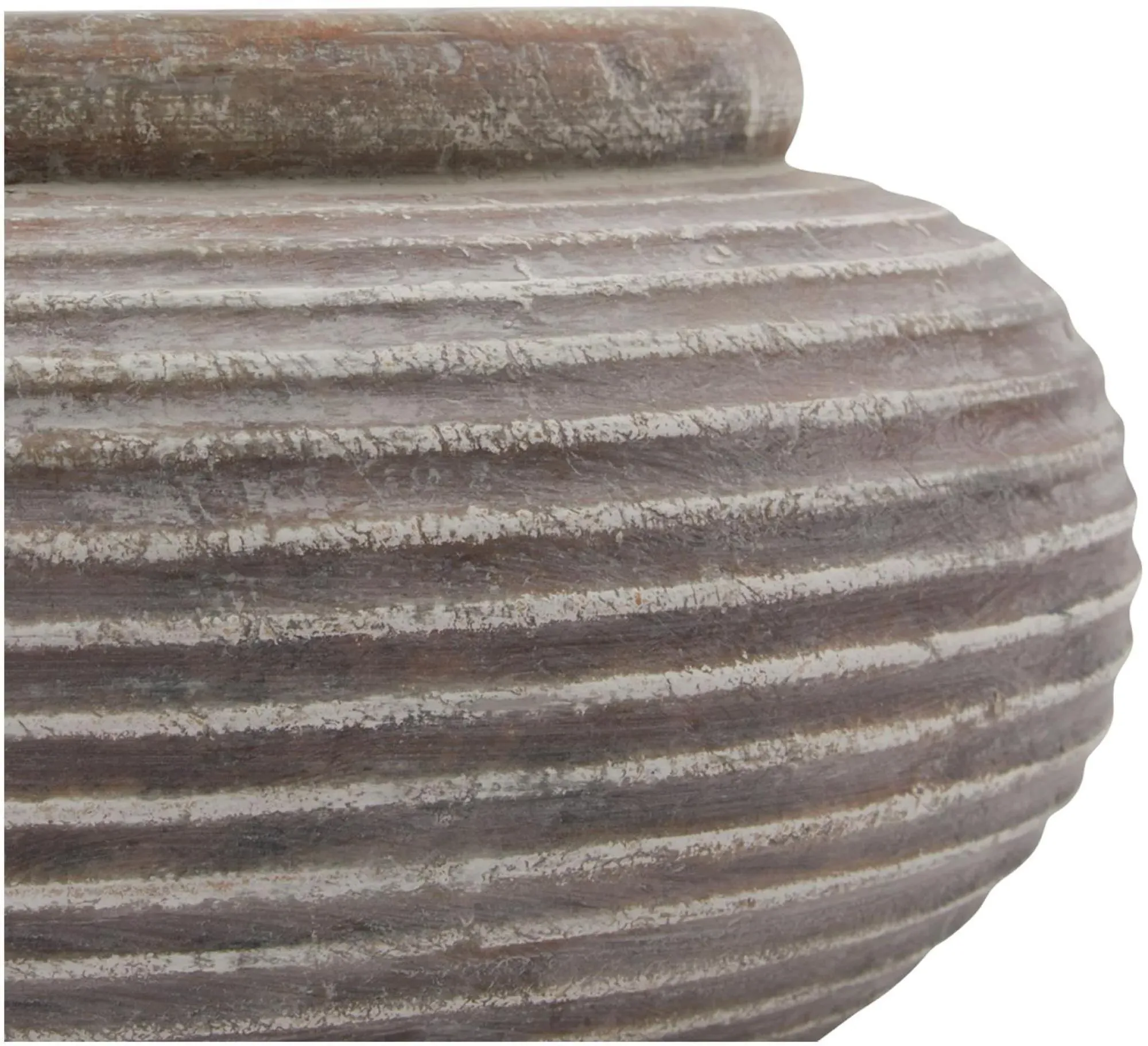 Worcester Round Planter - Brown, Ceramic