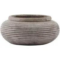 Worcester Round Planter - Brown, Ceramic