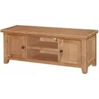 Appleby Large TV Unit with Storage - Oak