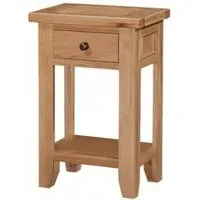 Appleby Narrow Console Table with Drawer - Oak