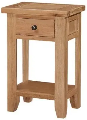 Appleby Narrow Console Table with Drawer - Oak image
