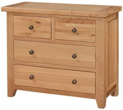 Appleby Oak 4-Drawer Chest of Drawers - Satin Wax image