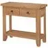 Appleby Oak Console Table with 2 Drawers - Satin Wax