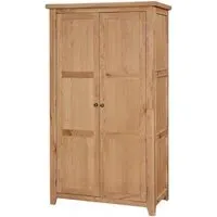 Appleby Oak Double Wardrobe - Satin Wax