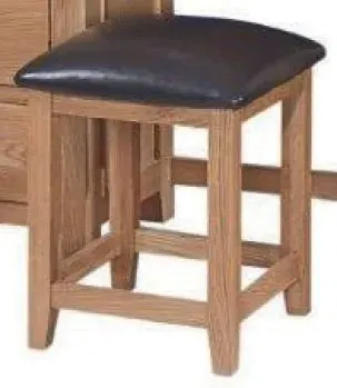 Appleby Oak Dressing Table Stool - Satin Wax image