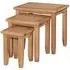 Appleby Oak Nest of Tables Set of 3 - Satin Wax