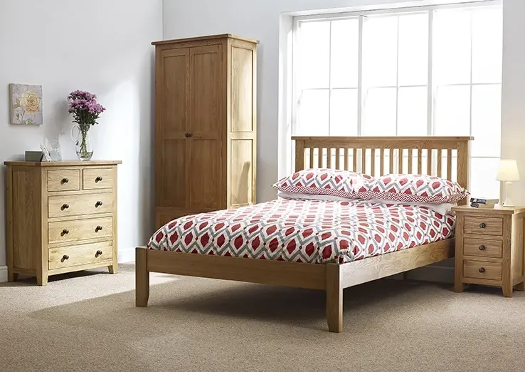 Appleby Petite 5-Drawer Chest of Drawers - Satin Wax, Oak