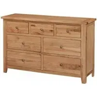 Appleby Petite 7-Drawer Chest of Drawers - Oak