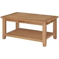 Appleby Petite Oak Coffee Table with Storage - Oak