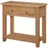 Appleby Petite Oak Console Table with 2 Drawers - Satin Wax