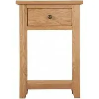 Appleby Petite Oak Console Table with Drawer - Oak