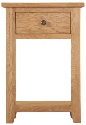 Appleby Petite Oak Console Table with Drawer - Oak