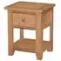 Appleby Petite Oak Lamp Table with Storage - Satin Wax
