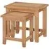 Appleby Petite Oak Nest of Tables Set of 2 - Satin Wax