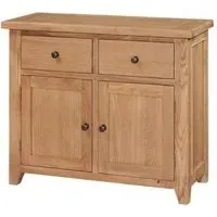 Appleby Small Sideboard with 2 Doors and 2 Drawers - Oak