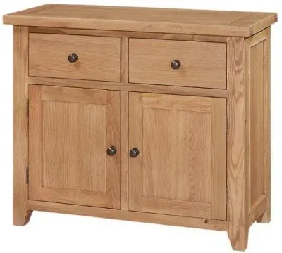 Appleby Small Sideboard with 2 Doors and 2 Drawers - Oak image