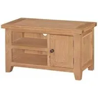 Appleby Small TV Unit with Storage - Oak