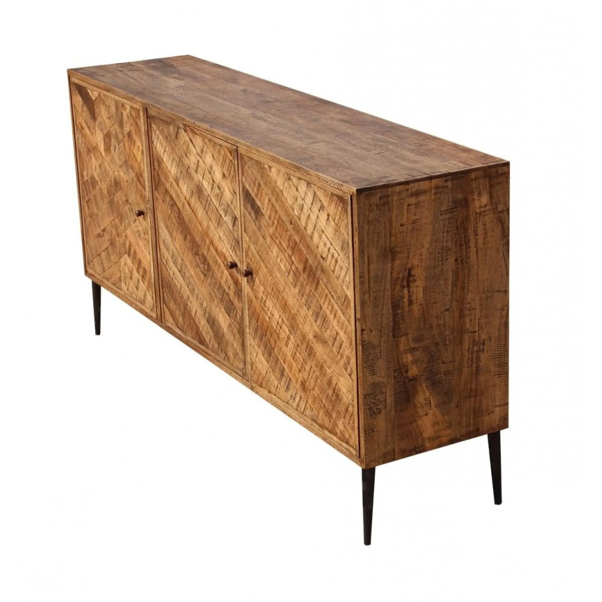 Juan Altigen Parquet 3 Door Large Sideboard - Sheesham Wood