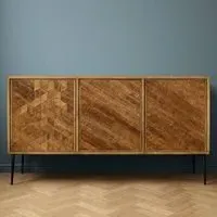 Juan Altigen Parquet 3 Door Large Sideboard - Sheesham Wood