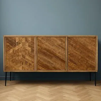 Juan Altigen Parquet 3 Door Large Sideboard - Sheesham Wood