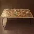 Juan Butterfly Parquet Coffee Table - Antique, Sheesham Wood