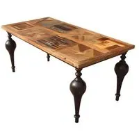 Juan Henry 6-Seater Dining Table - Mango Wood