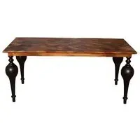 Juan Matt 6-Seater Dining Table - Mango Wood