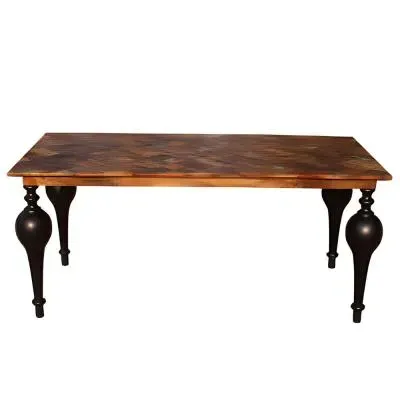 Juan Matt 6-Seater Dining Table - Mango Wood