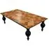 Juan Parquet Coffee Table with Pot Legs - Mango Wood