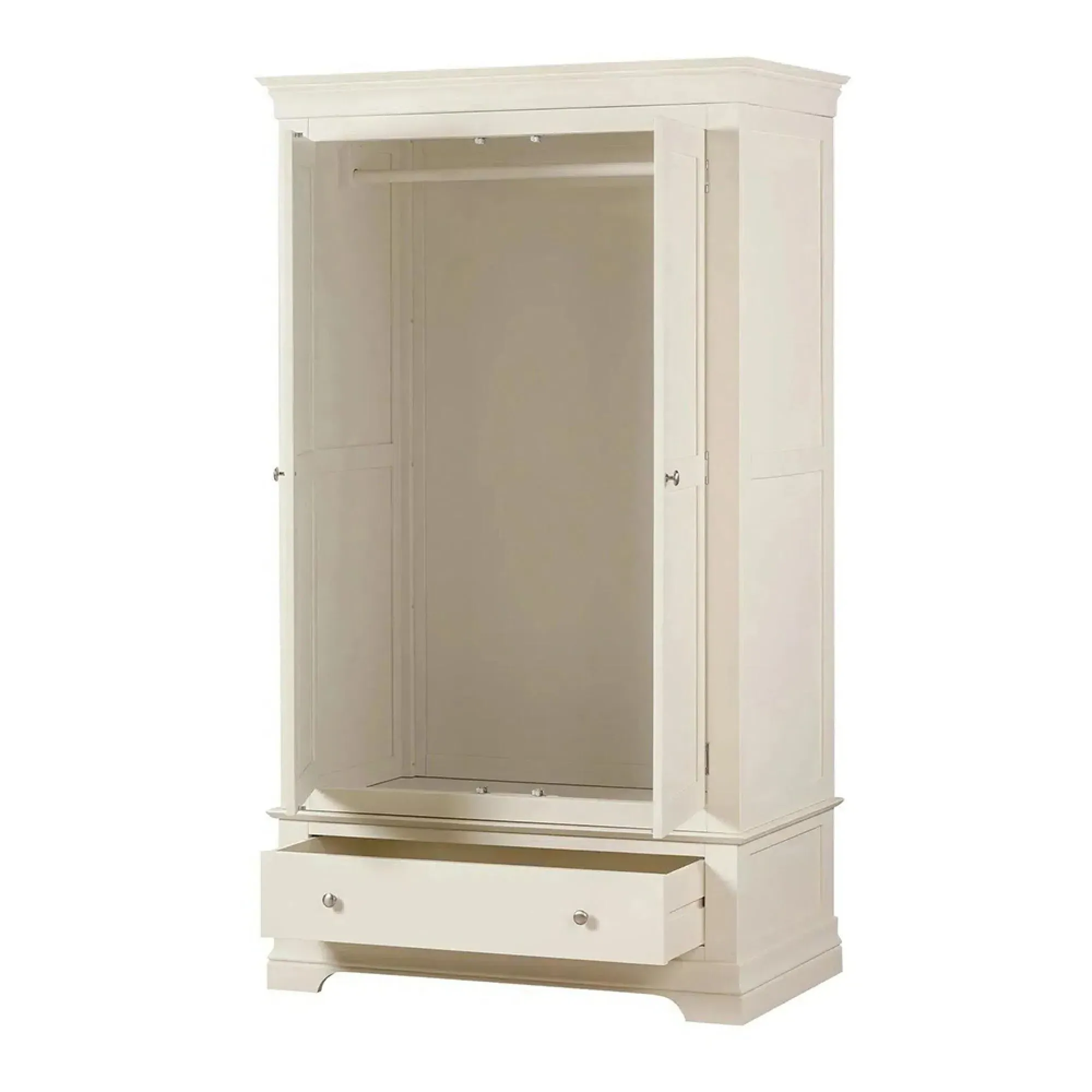 Paisley 2 Door Gents Wardrobe - Cream