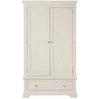 Paisley 2 Door Gents Wardrobe - Cream