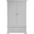 Paisley 2 Door Gents Wardrobe - Grey